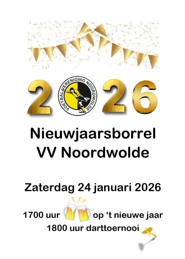 Uitnodiging Nieuwjaarsborrel vv Noordwolde